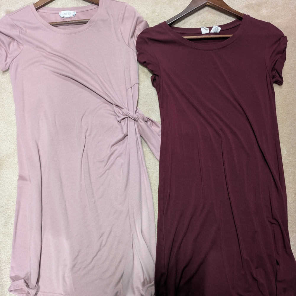 Pink Rose Mauve Short Sleeve Top